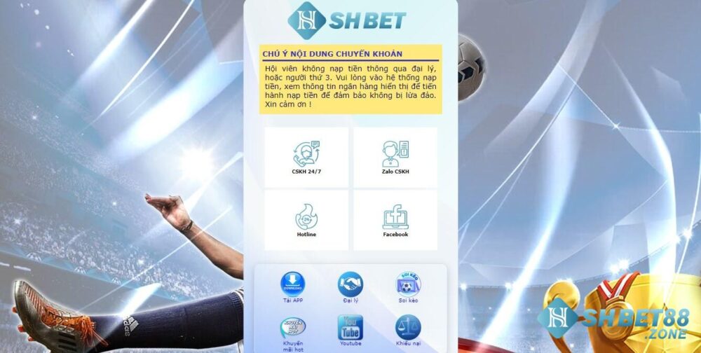 Shbet đã có sự đầu tư rất kỹ lưỡng vào dịch vụ chăm sóc khách hàng